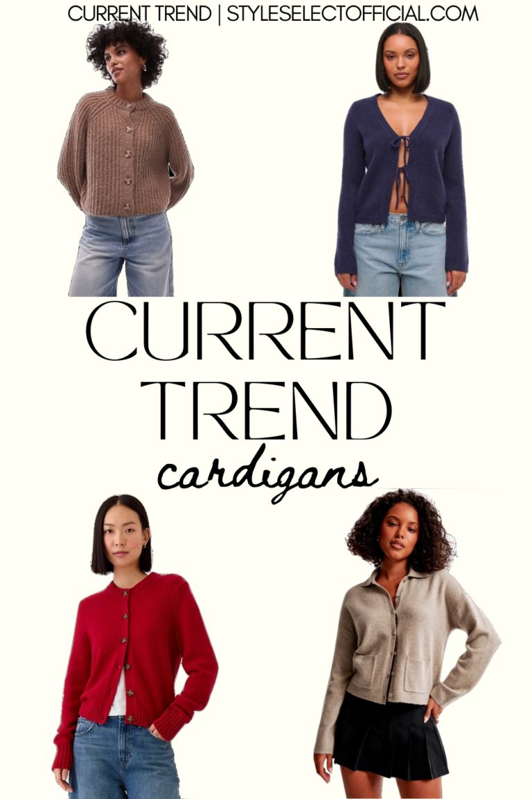 CURRENT TREND: CARDIGANS