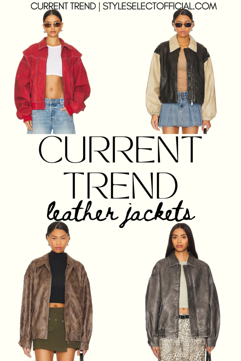 CURRENT TREND: LEATHER JACKETS