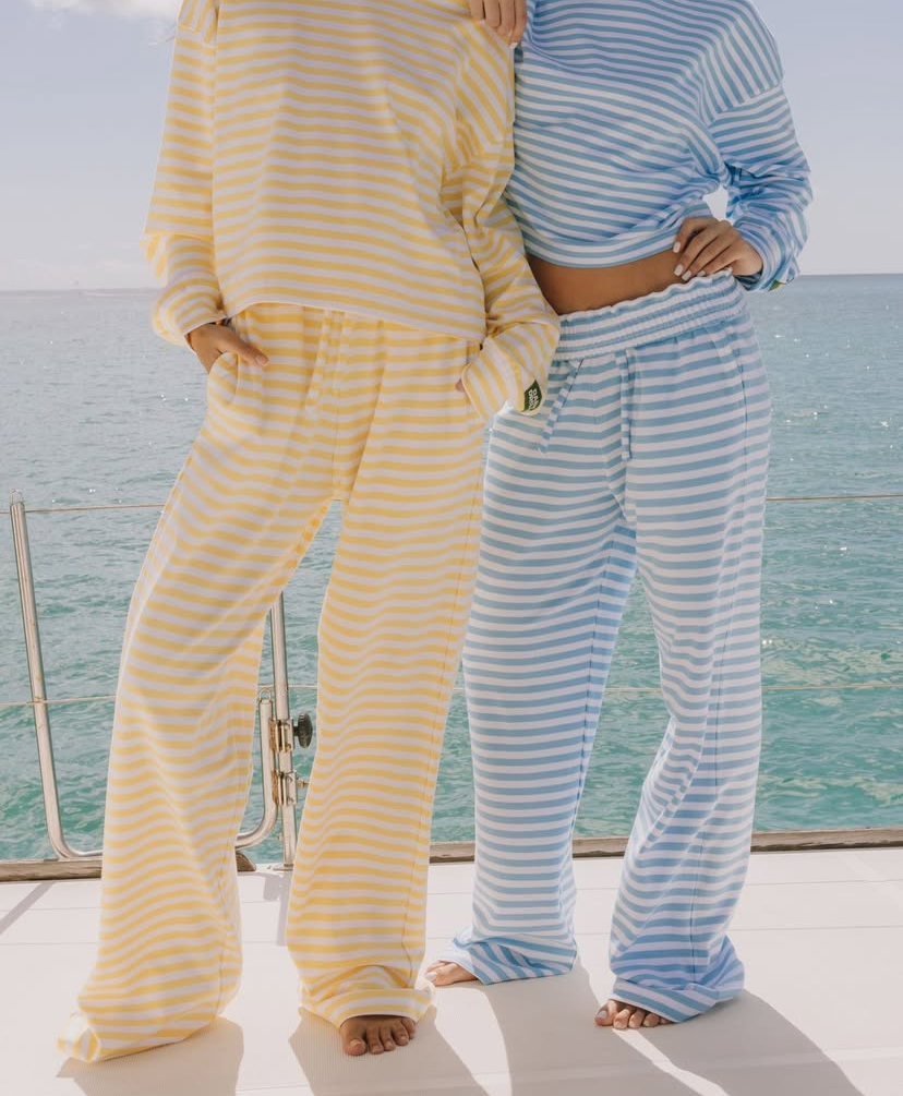 Striped loungewear sets.