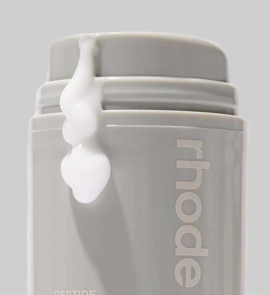 Rhode Peptide Glazing Fluid with product coming out