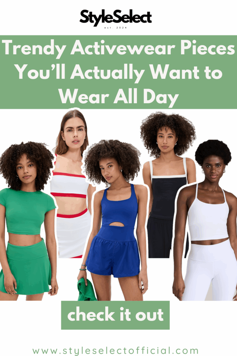 Trendy Activewear Pieces You’ll Actually Want to Wear All Day
