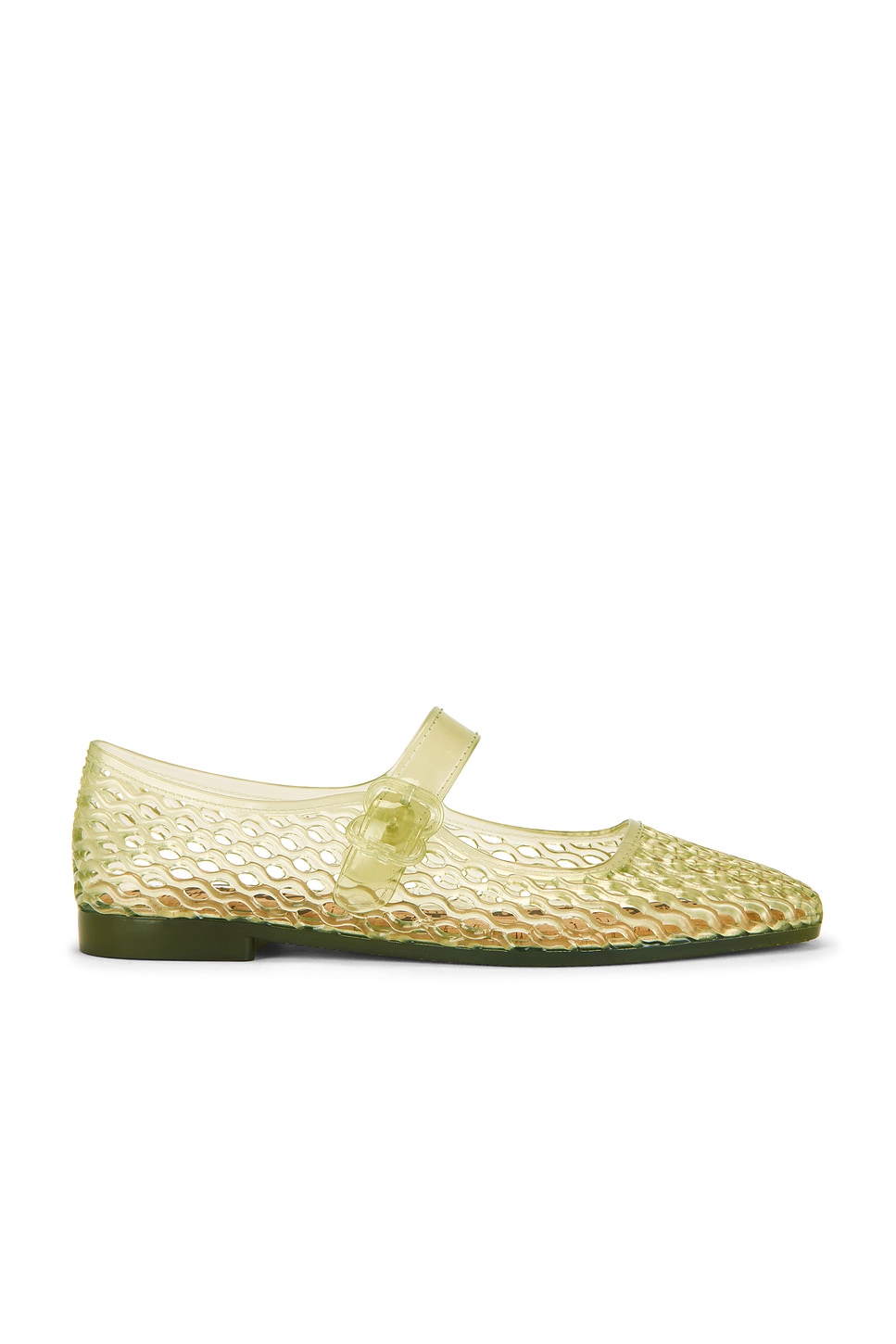 Light green jelly flat.