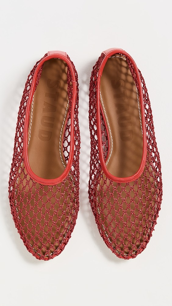 Red jelly flats.